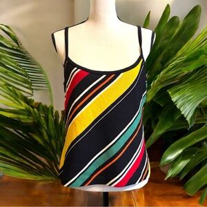 ST. JOHN Knit Striped Camisole Top – Size L - Wool Blend Top